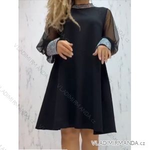 Šaty oversize elegantný dlhý rukáv dámske (L/XL ONE SIZE) TALIANSKA MÓDA IMWAA234642