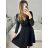 Šaty dlhé spoločenské třpytivé dlouhý rukáv dámske (S/M ONE SIZE) TALIANSKA MODA IM323CARINO