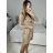Šaty elegantné flitrové dlhý rukáv dámske (S/M ONE SIZE) TALIANSKA MóDA IMM23M4116