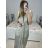 Šaty dlhé elegantné trblietavé s flitrami bez rukávov dámske (S/M ONE SIZE) TALIANSKA MÓDA IMPBB23B24183/DU S/M ružová