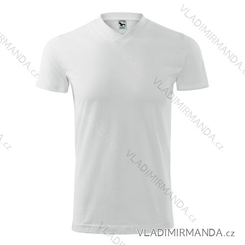 Tričko heavy v-neck krátky rukáv unisex (s-xxl) reklamný textil 111B