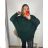 Sveter oversize dlhý rukáv dámsky nadrozměr (4XL/5XL/6XL ONE SIZE) TALIANSKÁ MÓDA IMHMS23LUXURY