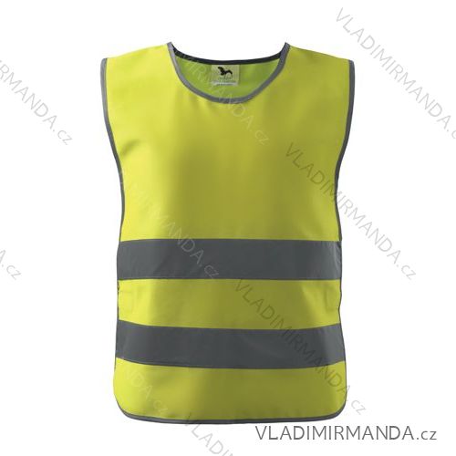 Detská bezp. vesta kids safety Viest (vp do 119 cm, vp do 134 cm) reklamný textil 906a