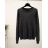Sveter úpletový dlhý rukáv dámsky (S/M ONE SIZE) TALIANSKA MÓDA IMM23FD3003/DUR zlatá S/M