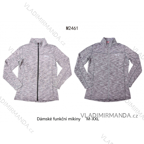 Mikina funkčný dlhý rukáv na zips dámska (M-2XL) WOLF M2461