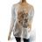 Tričko dlhý rukáv dámske nadrozmer (XL/2XL ONE SIZE) TALIANSKA MóDA IM424001