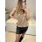 Tunika flitrová bez rukávov dámska (S/M ONE SIZE) TALIANSKA MÓDA IMM23M84215ELC/DUR   červená   S/M