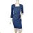 Šaty elegantný pouzdrové 3/4 rukáv dámske (S-XL) TALIANSKA MÓDA IMM23M23121-2/DUR tmavo modrá XL