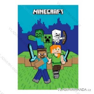 Deka prikrývka minecraft detská chlapčenská (100x140 cm) SETINO MNC23-3013