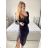 Šaty elegantné flitrové dlhý rukáv dámske (S/M ONE SIZE) TALIANSKA MóDA IMM23M30557/DU S/M červená