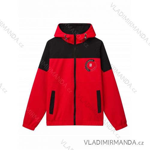 Bunda vetrovka na zips s kapucňou dlhý rukáv pánska (M-2XL) GLO-STORY GLO24MFY-4388