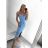 Šaty spoločenské dlhé elegantné na ramienka satén dámske (S/M ONE SIZE) TALIANSKA MÓDA IMPSH236357A/DU -   zelená smaragdová -   S/M/L