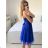 Šaty elegantné spoločenské na ramienka dámske (S/M ONE SIZE) TALIANSKA MÓDA IMPSH23C612/DU ružová S/M