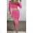 Súprava sukne dlhá a croptop dlhý rukáv dámska (S/M ONE SIZE) TALIANSKA MÓDA IMPBB24Z58244