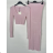 Súprava sukne dlhá a croptop dlhý rukáv dámska (S/M ONE SIZE) TALIANSKA MÓDA IMPBB24Z58244