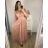 Šaty spoločenské elegantné dámske (L/XL ONE SIZE) TALIANSKA MODA IMS23DIANA/DR L/XL smaragdová