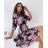 Šaty elegantné šifónové dlhý rukáv dámske (S/M ONE SIZE) TALIANSKA MÓDA IMWCH24020