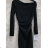 Šaty elegantný dlhý rukáv dámske (S/M ONE SIZE) TALIANSKA MÓDA IMPMD2431548