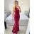 Šaty dlhé letné elegantné bez rukávov dámske (S/M ONE SIZE) TALIANSKA MÓDA IMPBB232L9618