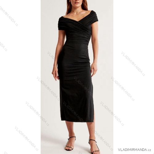 Šaty dlhé elegantný carmen dámske (S/M ONE SIZE) TALIANSKA MÓDA IMM24M0150