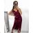 Šaty spoločenské dlhé elegantné na ramienka satén dámske (S/M ONE SIZE) TALIANSKA MÓDA IMPSH236357A/DU -   zelená smaragdová -   S/M/L