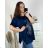 Tunika krátky rukáv dámske nadrozmerné (4XL/5XL/6XL ONE SIZE) TURECKÁ MODA TM923TUNIKA