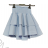 Sukňa s kraťasmi krátka dámska (S/M ONE SIZE) TALIANSKA MÓDA IMWCP24001/DUR - béžová smotanová - S/M