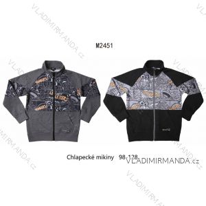 Mikina dlhý rukáv na zips detská chlapčenská (98-128) WOLF M2451