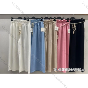 Nohavice letné dlhé dámske (S/M ONE SIZE) TALIANSKA MÓDA IMPDY24MDUE24170