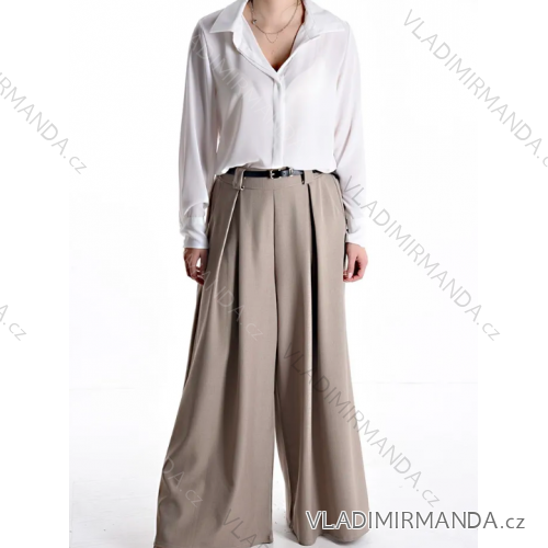 Nohavice oversize s opaskom dlhé dámske (S/M ONE SIZE) TALIANSKA MÓDA IMPDY25MDUE24047