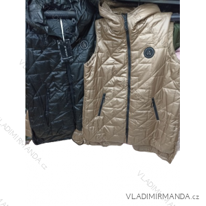 Vesta s kapucňou dámska nadrozmer (3XL-7XL) POĽSKÁ MODA PMW24B8238