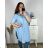 Košeľa predĺžená dlhý rukáv dámska nadrozmer (XL/2XL/3XL ONE SIZE) TALIANSKA MÓDA IMC24BELLA