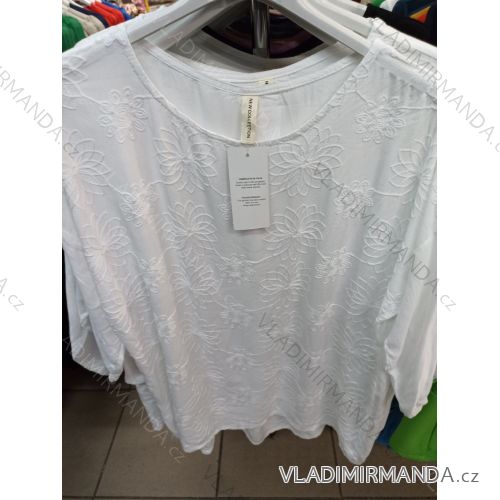 Tunika krátky rukáv dámska nadrozmer (L/XL ONE SIZE) TALIANSKA MODA IM324063