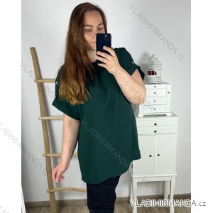 Tunika krátky rukáv dámska nadrozmer (3XL/4XL ONE SIZE) TALIANSKA MÓDA IMWQ24063