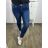 Rifle jeans PUSH-UP dlhé dámske (29-36) M.SARA MSR24MS3802-2/DUR modrá džínsová 30