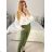 Košeľa saténová dlhý rukáv dámske (S/M/L ONE SIZE) TALIANSKA MóDA IM322560/DR M/L červená