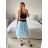 Sukňa dlhá tylová dámska (S/M/L ONE SIZE) TALIANSKA MÓDA IMM2298HG/DR tmavo ružová