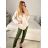 Košeľa saténová dlhý rukáv dámske (S/M/L ONE SIZE) TALIANSKA MóDA IM322560/DR M/L červená