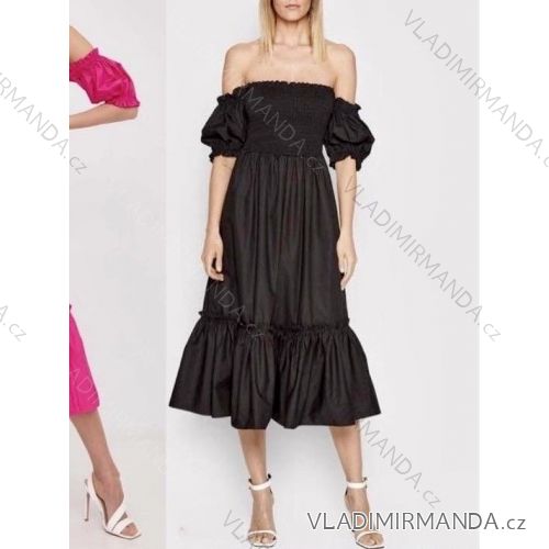 Šaty elegantný carmen dámske (S/M/L ONE SIZE) TALIANSKA MÓDA IMCN24032