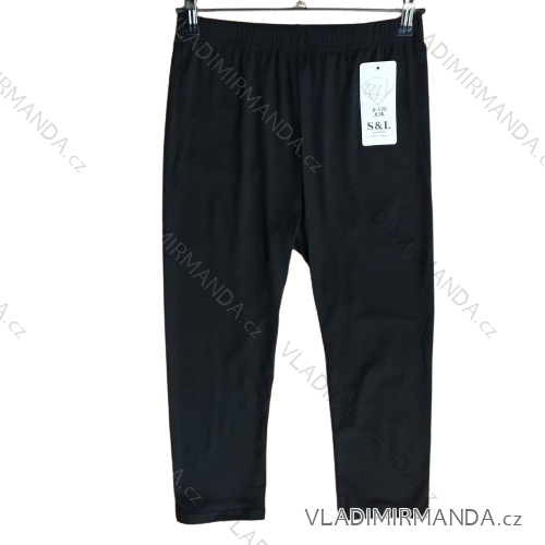 Legíny 3/4 krátke dámske (M-2XL) SAL SMILING SAL24D-170/DU -   čierna
 -   M / L