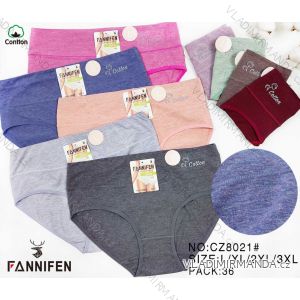 Nohavičky bavlnené dámske (L, XL, 2XL, 3XL) FANNIFEN PES24CZ8021