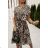 Šaty košeľové elegantný krátky rukáv dámske (S/M/L ONE SIZE) TALIANSKA MÓDA IMWGB24066