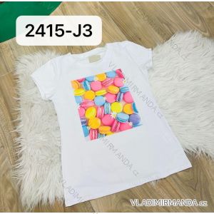 Tričko krátky rukáv dámske (S/M ONE SIZE) TALIANSKA MÓDA IMM24M2415E