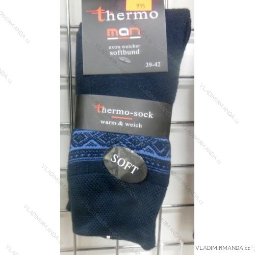 Ponožky teplé thermo extra mäkký lem pánske (39-46) VIRGIN DH-955
