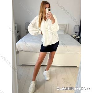 Košeľa elegantní dlhý rukáv dámska (M/L ONE SIZE) TALIANSKA MODA IM724004/DUR