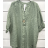 Tunika oversize 3/4 dlhý rukáv dámska (S/M ONE SIZE) TALIANSKA MÓDA IMPSH24084a