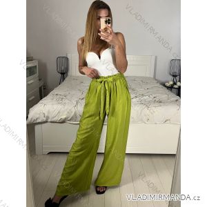 Nohavice dlhé letné dámske (S/M/L ONE SIZE) TALIANSKA MÓDA IMM24M24200/DUR