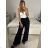 Nohavice dlhé letné dámske (S/M/L ONE SIZE) TALIANSKA MÓDA IMM24M24200/DUR -   tmavo modrá -   M / L