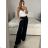 Nohavice dlhé letné dámske (S/M/L ONE SIZE) TALIANSKA MÓDA IMM24M24200/DUR -   tmavo modrá -   M / L