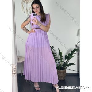 Šaty dlhé letné elegantné bez rukávov dámske (S/M ONE SIZE) TALIANSKA MÓDA IMWB24047